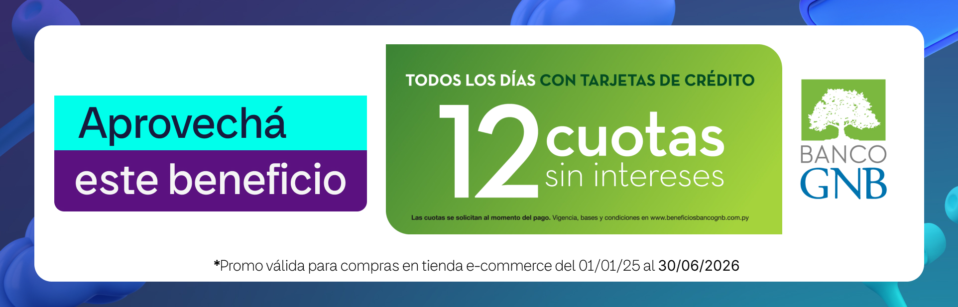 PROMO GNB-  HASTA JUN 2026 ACTIVO